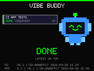 A completed App test run